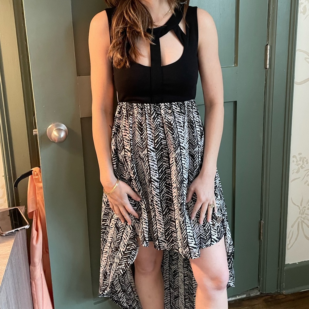 Black and white dress